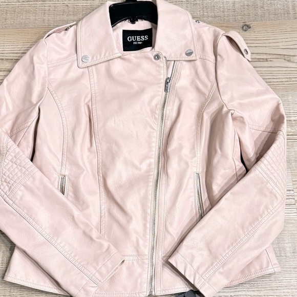 Womens Guess Faux Leather Motorcycle
Jacket size L - Picture 11 of 14
